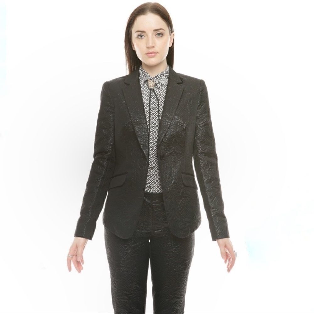 𝅺nwot Elizabeth and James Avery brocade blazer 10
